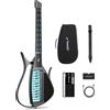 CYBER-G Enya CYBER-G Chitarra Smart senza Corde - Innovativa Silent & E-Guitar con Tasti LED, Drum & Bass, Centinaia di Preset, App per Accordi Interattivi per Imparare, Esercitarsi & Performance - Nero