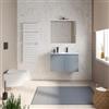 DEGHI Mobile bagno sospeso 80 cm carta da zucchero con ante e lavabo dx con specchio - Cuki