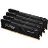 KINGSTON FURY BEAST KIT MEMORIA RAM 4x8GB 32GB TOTALI 3.200MHz TECNOLOGIA DDR4 T