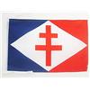 AZ FLAG BANDIERA FORZE NAVALI FRANCESI LIBERE 45x30cm - BANDIERINA FORCES NAVALES FRANÇAISES LIBRES - FRANCIA 30 x 45 cm cordicelle - AZ FLAG