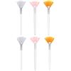 Fc'Noqgn 6 Pezzi Maschera Spazzole Ventaglio Maschera Spazzole Maschera Cosmetici Morbidi con Maniglie in plastica trasparente Maschera Spazzole