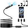 OneAmg Endoscopio per Smartphone,1920P HD Telecamera Endoscopica,Sonda Telecamera con 8 LED, IP67 Impermeabile Sonda Sturatubi non c'è Bisogno di Wi-Fi Compatibile con iOS e Android 16.4ft/5M