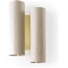 LZF LUZIFER lampada da parete BLACK NOTE DUPLET 4000K struttura oro - BKNT DU A BK LED DIM0-10V 4000K 20