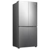 Hisense RQ5P470SEIE - Frigorifero americano a 4 porte, classe E, capacità 483 l, connettività WiFi, My Fresh Choice, Dual Tech Cooling, Multi-Air Flow, Inox