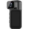 MeevrgR Mini Action Camera 4K - Corpo ultra-compatto da 64 mm con grandangolo a 170° e schermo IPS da 1,44 pollici - Supporta 128 GB, WiFi, registrazione in loop (nero)