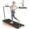 HOMEFITNESSCODE Tapis Roulant Elettrico Piehevole Inclinazione 7%, 3 IN 1 Tapis Roulant Salvaspazio, 2.5HP, Display LED, Design Salvaspazio per Casa e Ufficio, Carico massimo di 130 kg (nero lucido)