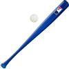 Franklin Sports MLB Kids - Mazza da Baseball in plastica + Palla, Leggera, 76,2 cm, Colore: Blu