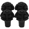 Sosoport 4 Pz Accessori Per Il Personale Alpinista Punta Del Bastoncino Da Trekking Sostituzione Puntali Bastoncini Da Trekking Cuscinetti Per Stampelle Gomma Da Cancellare Black