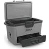 Ninja FrostVault Hard Cooler 47L, Ghiacciaia, Frigo portatile Isotermico, Ghiaccio fino a 6 Giorni, Cassetto Integrato, Scomparto separato Dry Zone, Spazio per 80 Lattine, Grigio Ardesia FB151EUGY