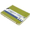 Kangaro - Quaderno per schizzi A5, con copertina rigida in poliuretano, 80 fogli da 140 grammi, con elastico e nastro, colore: Verde lime