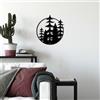 Wallity Hanah Home Elegante accessorio decorativo da parete in metallo, nero, 50 x 46 cm, 100% metallo (1,5 mm), facile da montare, perfetto per arredamento moderno