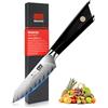 SHAN ZU Coltello da Frutta Damasco 3,7(9,5 cm), Coltello per Sbucciare, Giapponese 10Cr15MoV Damasco Acciaio da 67 Strati Coltelli per Verdura Professionale - GYO Series