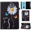 Vaitasy Custodia per Samsung Galaxy Tab S10 FE 10.9 2025/ S9 FE 10.9 2023/ S9 11 2023, Folio Cover con Supporto Funzione Custodia per Galaxy Tab S9 11 2023 - Gatto nero