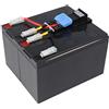 CSB Batteria compatibile con la batteria APC-RBC48 premontata con cavo e spina