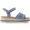 TOMS Diana, Sandali con Zeppa Bambine e Ragazze, Marina Militare, 2 UK