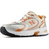 NEW BALANCE 530, Sneaker Uomo, Riflessione Argento Arancione, 44 EU