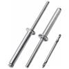 SKIR'CO 40 rivetti ciechi in alluminio 4,8 x 30 mm, mandrino in acciaio, rivetti pop, testa a cupola, rivetti DIN 7337, punta da trapano inclusa