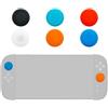Generico 2 Pezzi di gomma di silicone di protezione della pelle Per Switch 2 Controller Per Joy-c0n Joystick Grips Cap Rocker copertura (orange)