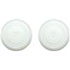 Generico 2 Pezzi di gomma di silicone di protezione della pelle Per Switch 2 Controller Per Joy-c0n Joystick Grips Cap Rocker copertura (white)