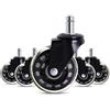 GLAMEXX24 Hallo Home® 5 Set di Ruote per sedie da Ufficio 11 x 20 mm silenziose e morbide, Non graffiano Il Pavimento