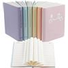 CXRYLZ-FUR 6 Pezzi Taccuino Tascabile, A7 Quadernino Piccolo in Pelle Pu, Block Notes Piccoli Mini per Diario di Viaggio Scuola Ufficio Regalo Agenda, 8x10cm, 100 Fogli