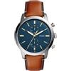 Fossil Orologio Townsman da uomo, movimento cronografo al quarzo con cinturino in pelle, Marrone