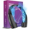 Slientspin Ventilatore Ricaricabile Senza Lama, Condizionatore Portatile 360° Presa d'aria Fredda Posteriore (Black-a)