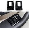 OYDDL 2 Pezzi Copertura in Fibra di Carbonio per Interruttore Finestra Auto, Adesivi per Pannello Trim, Compatibile con Audi A3 (2004-2012) / S3 (2008-2012) / RS3 (2011-2012) Accessori Interni (B)