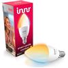 innr Lampadina Smart E14 Zigbee, Funziona con Hue* e Alexa (Bridge Richiesto), Lampadine LED Luce Bianca Calda e Fredda, Lampadine Dimmerabile, 520 lumen - Confezione da 1