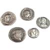 lazzaro italy Monete Romane imperiali antiche placcate Argento - Collezione Set Riproduzione imperatori Romani 5 Pezzi - Artigianato Italiano, Fatte a Mano - Made in Italy