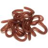 SSKHE 10 lombrichi finti artificiali, vermi finti realistici, oggetti di scena spaventosi, giocattolo per scherzi vermi, decorazione per Halloween, pesce d'aprile, festa di pesca