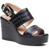 GUESS, FL6NOLPEL04, Scarpe Decolletè Zeppa Moda Fashion (Black, Sistema Taglie Calzature EU, Adulto, Numero, Media, 36)