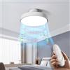 GONEO Ventilatore a Soffitto Senza Pale con Luce LED 60W,6 Velocità Regolabili,3Temperature di Colore,Telecomando,Timer Dimmerabile,Risparmio Energetico, Motore DCSilenzioso,Alta Luminosità RA97 per Interni