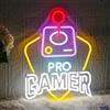 LMSIGNLY Gioco Neon segno Pro Gamer LED Neon Light segno Colorato Gaming Neon segno per Boy Game Room Dimmerabile USB Cool Neon segno per Game Zone Party Soggiorno Camera Da Letto Decorazione