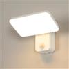 Toolight Lampada da Parete LED Esterno, 16W 1800LM Applique da Esterno con Sensore di Movimento, Angolo del Regolabile 360°, Luci da Esterno Parete IP65 per Balcone Terrazzo Giardino, Luce Calda 3000K