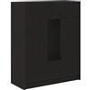 vidaXL Credenza con Cassetti e Ante Rovere Nero 73x31x90 cm, armadietto, Armadio credenza, Armadio da corridoio, Armadio Buffet, Armadio da Cucina
