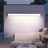 TZSMUM LED Applique da Parete Esterno IP65 Impermeabile Ingresso Lampada da Parete Terrazza Lampada a Muro Esterni Ed Interni Lunghe Alluminio per Terrazzo Cortile Portico (Nero-Luce Neutra,60cm)