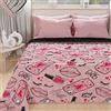 PETTI Artigiani Italiani - Copriletto Singolo Estivo 170x260cm 100 g/m² Double Face, Trapuntino Letto Singolo Primaverile, Trapunta Leggera, Lipstick Rosa, 100% Made in Italy