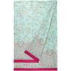 Bassetti Granfoulard Telo Arredo Copridivano, per Divano in Cotone, Copritutto, Vari Usi (Copriletto, Picnic, Tenda, Copritavolo) (CM 180x270, INDIAN ROSES TURCHESE T1)