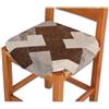 Casatessile Cuscino coprisedia Imbottito con Alette STYLO Cuscino Sedia Cucina Sfoderabile - Marrone, PZ. Singolo