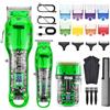 DSP® Tagliacapelli, Trimmer, Kit rasoio per barba da uomo Set professionale da barbiere per taglio capelli e barba Zero Gap Beard Trimmer, tagliacapelli ricaricabile per calvizie con display a LED