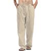 Upnsuces Pantaloni Tuta Uomo Cotone Leggero, Loose Traspirante Stringate Multitasche Taglie Forti Tinta Unita Casual Non Stirabile Pantaloni Uomo