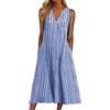Kobilee Vestito Donna Elegante Mare Curvy Estivo Abito Maxi Spiaggia Taglie Forti Eleganti Vestito Senza Manica Lungo Abiti Sexy Fiori Vestiti Estivi Leggero Casual