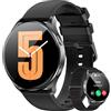 Blackview Smartwatch Donna Uomo, Orologio Smartwatch Uomo Fitness con Chiamate Bluetooth con 1.43' HD AMOLED/112+ Sportive/SpO2/Monitoraggio del Sonno/Cardiofrequenzimetro per Android IOS