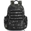 HUNTVP Zaino Tattico Militare 50L Zaino Impermeabile Zaino Molle Grande Zaino da Assalto Zaino Multifunzionale per All'aperto Trekking, Escursionismo, Campeggio, Montagna, Camo