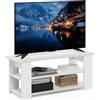 Furinno JAYA Supporto TV Fino a 55 Pollici, Legno ingegnerizzato, Bianco, 140 cm