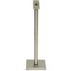 SECURIT - Set Di Palo E Base Per Espositore - Per Caffè, Ristoranti, Bar, Negozi - Con Ruote - Acciaio Inossidabile - 85 cm