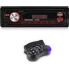 NHOPEEW Autoradio 1 Din - Stereo Auto con doppio Bluetooth 5.1 - FM Radio Auto Supporto Tendone Luminoso Colorato - Controllo delle ruote Streel/U Disk/AUX in/TF Card play