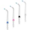 Flewdart 4 punte di ricambio a getto dentale ad alta pressione per Waterpik, punta dentale compatibili con Waterpik Water Flosser Wf02/03ec Wp-100/108/112/250ec Wp-450/462/560/