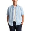 Marc O'Polo Marc OߴPolo Uomo Camicia in Lino a Maniche Lunghe Regular Fit, Blu (Mulit/Angels Wings), S
